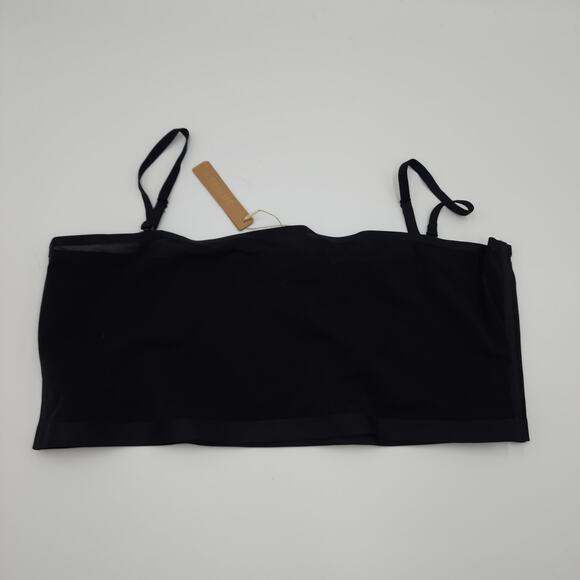 Skims Powermesh Bandeau Bralette In Onyx Size 4X - Picture 1 of 5